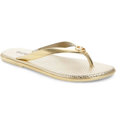 michael kors jet set jelly flip flops|Jet Set Metallic Jelly Flip.